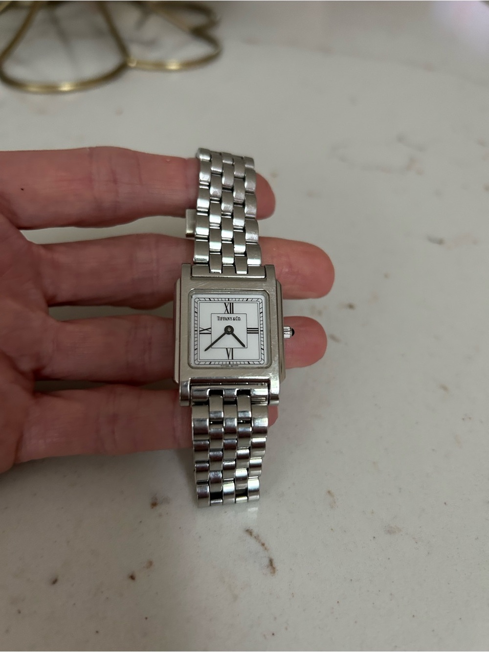 Tiffany & Co. Silver-Tone Rectangular Bracelet Watch for women - Picture 4 of 10